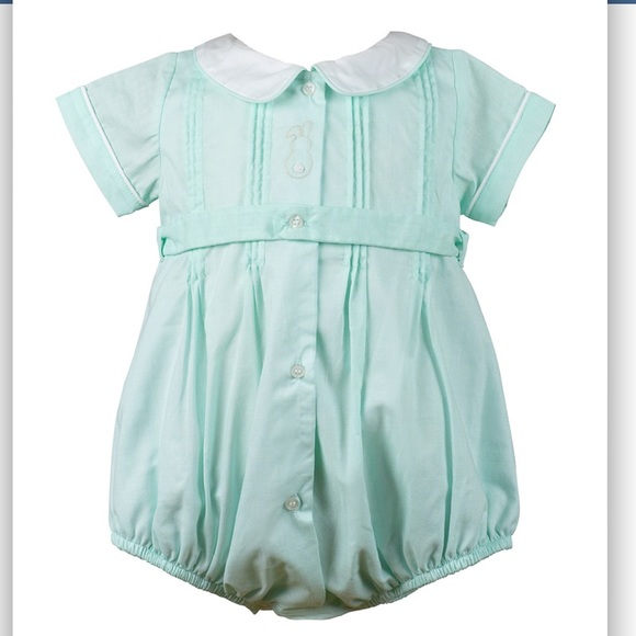 THE PROPER PEONY BABY BOYS MINT GREEN THUMPER EASTER BUNNY BUBBLE - Picture 5 of 5